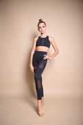 Leggings with mesh inserts