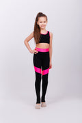 Leggings with heel cutout