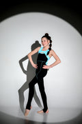 Leotard with footed leggings