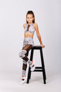 Leggings + Mesh Top Set