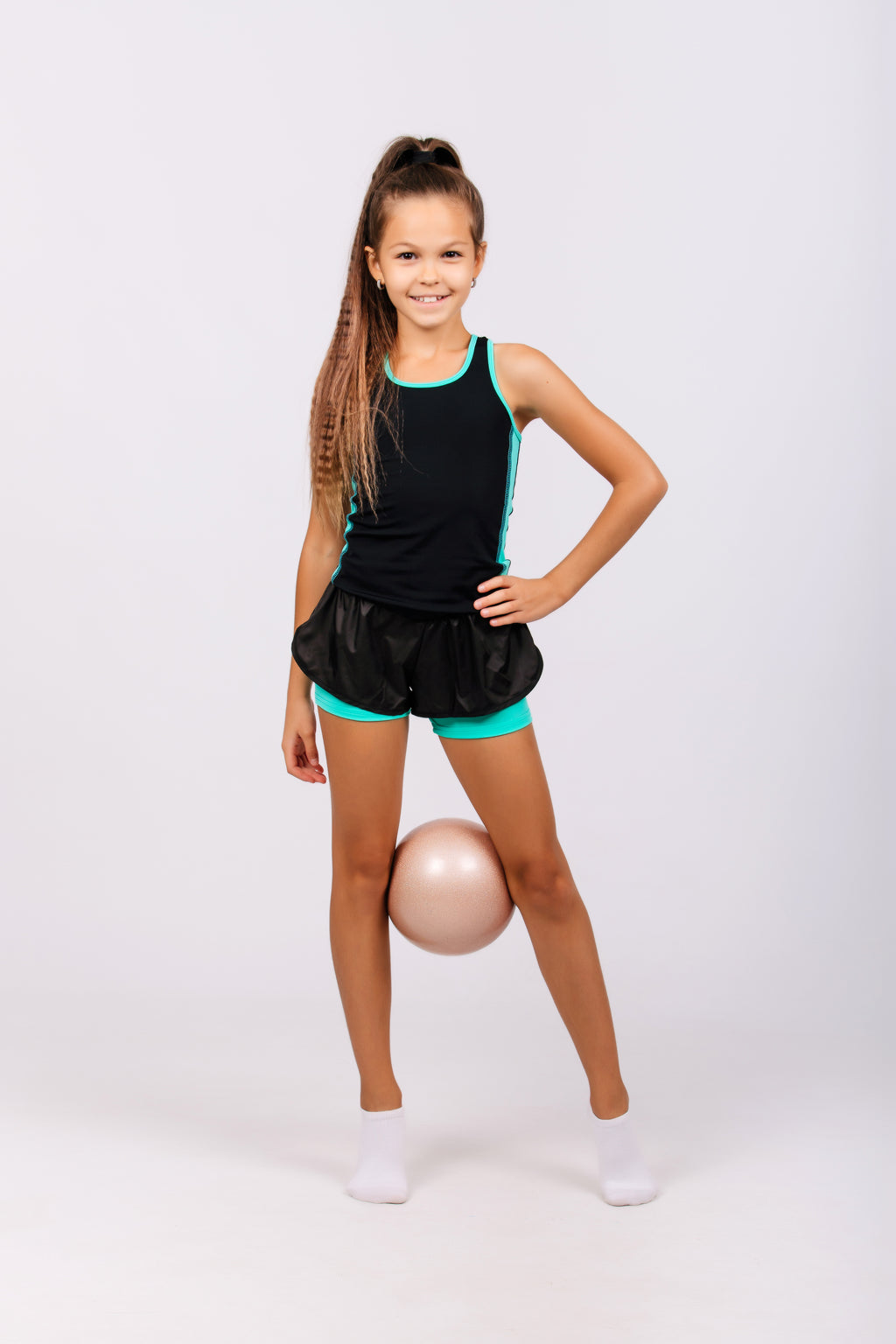 Top + Double Shorts Set