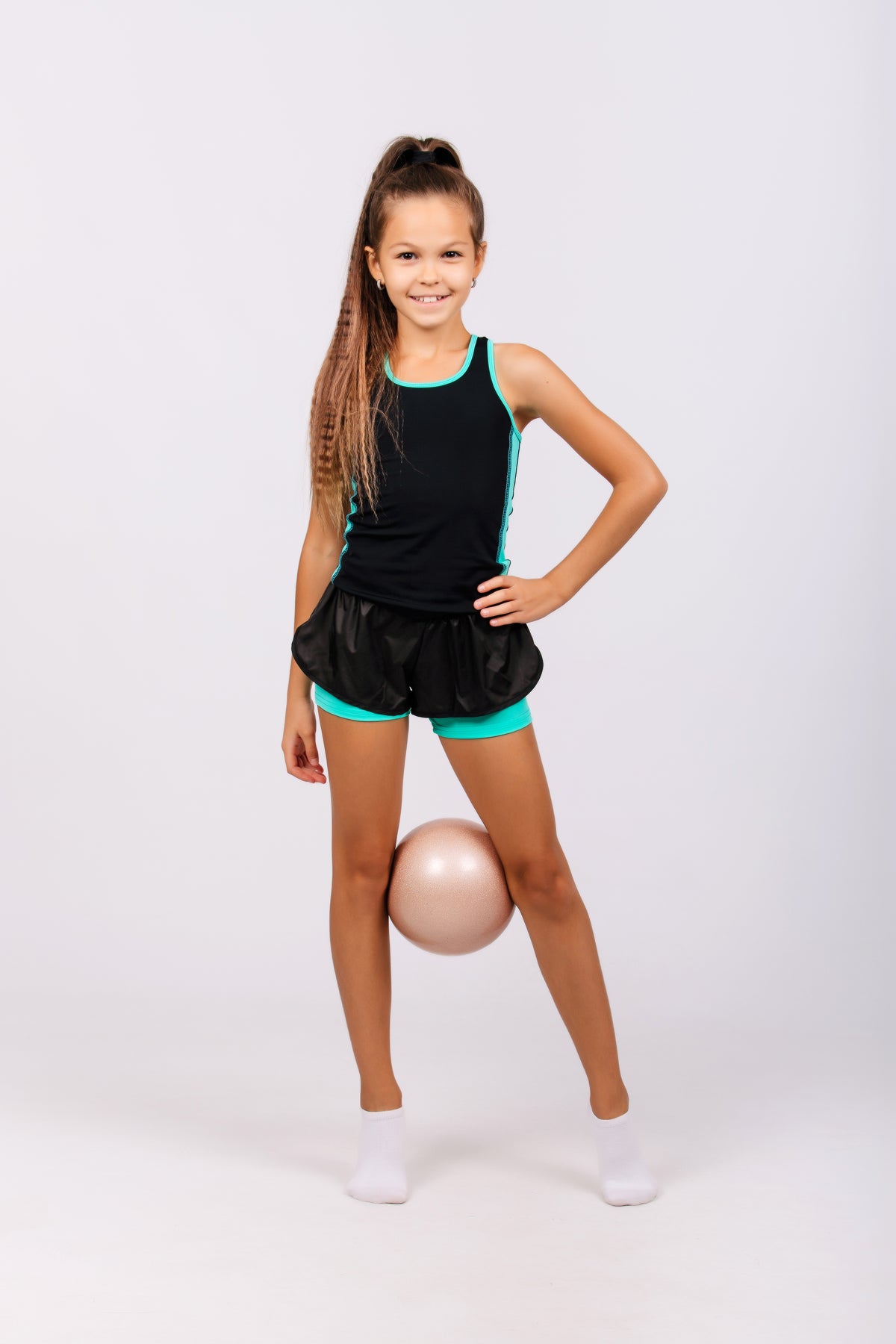 Top + Double Shorts Set