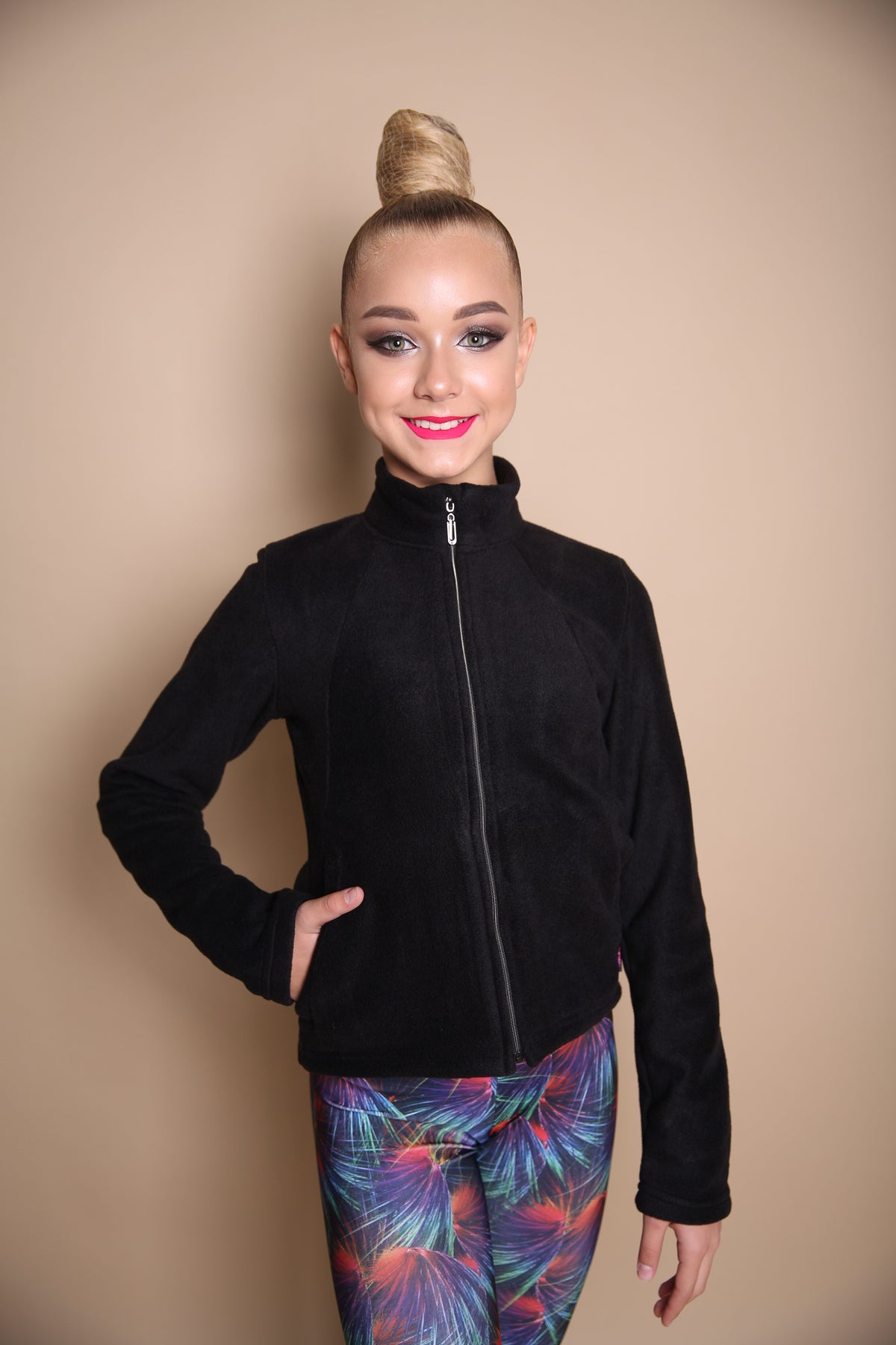 Fleece Warm-up Jacket with Zipper