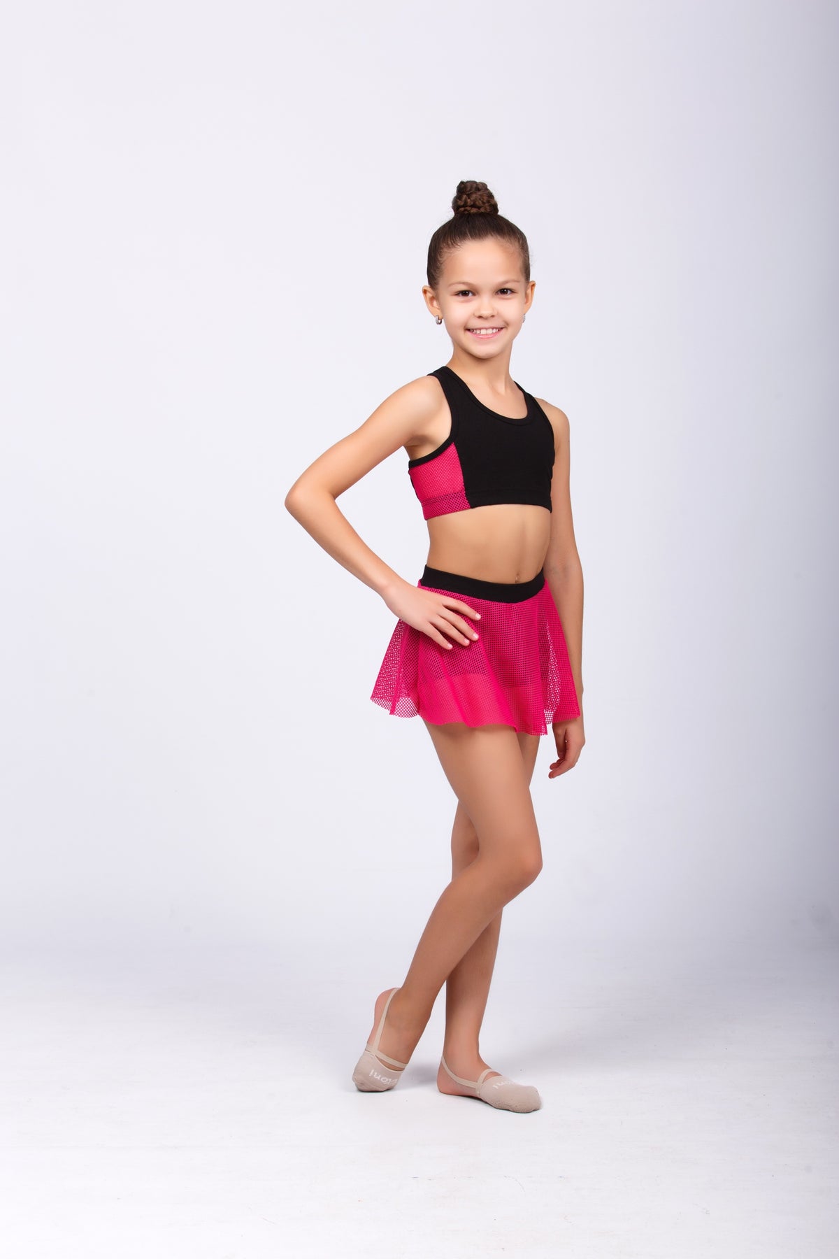 Top + Skirt-shorts Set