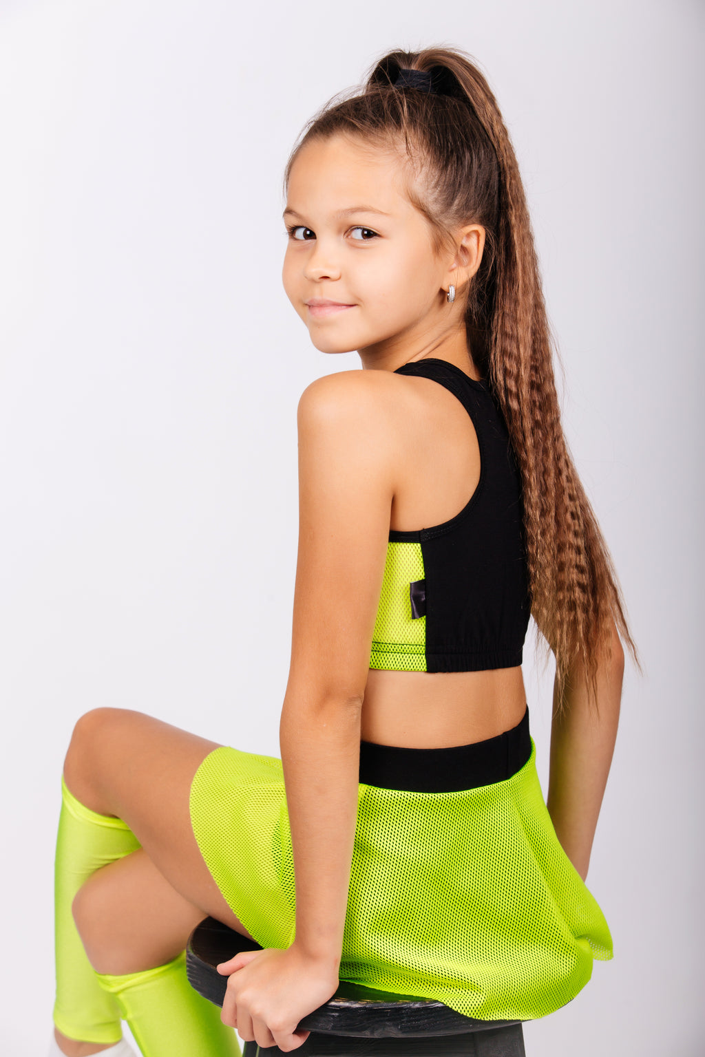 Top + Skirt Shorts Set