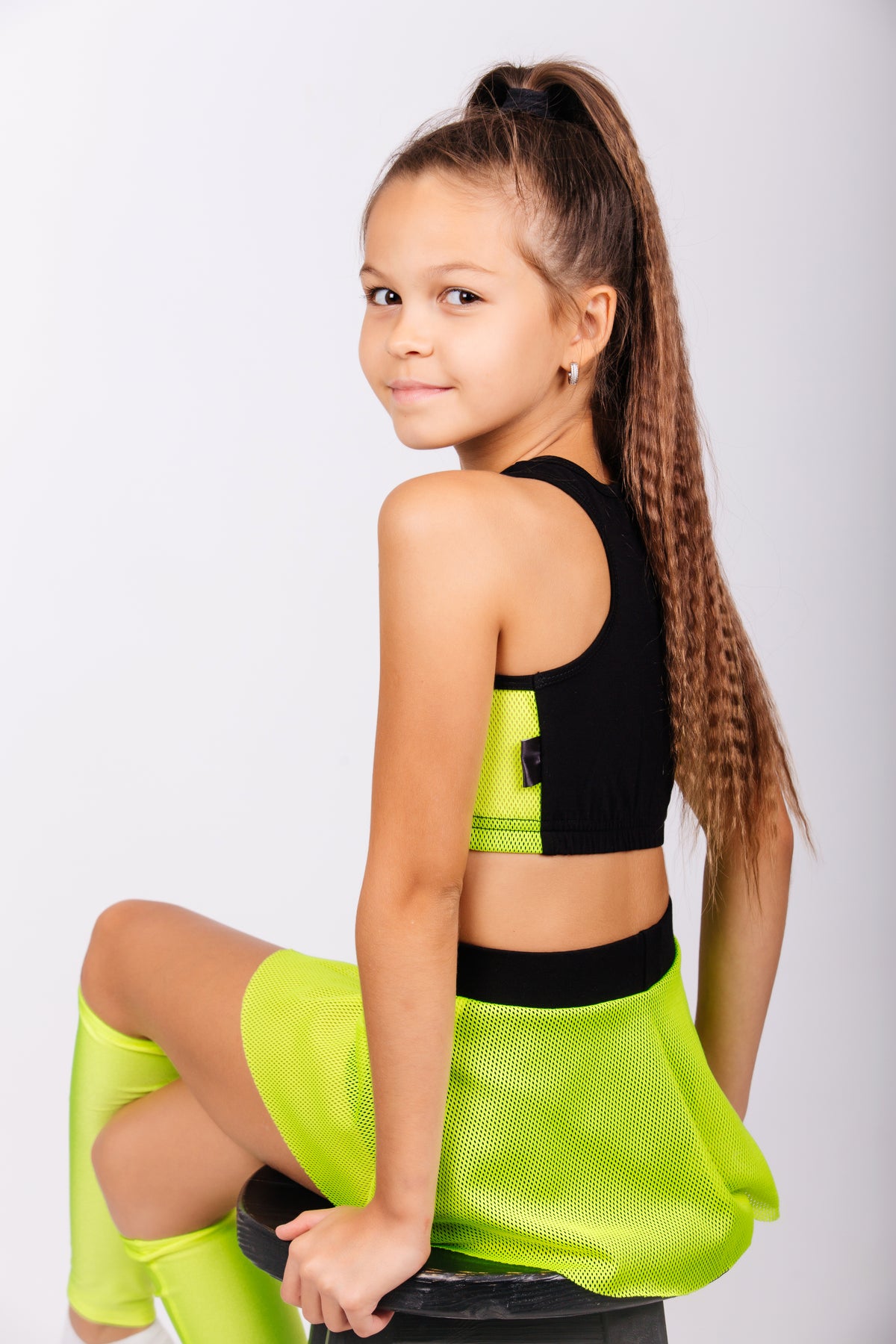 Top + Skirt Shorts Set