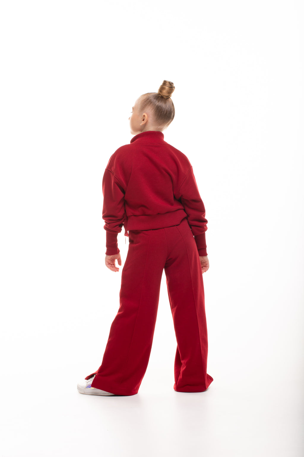 Girl's Sportswear Set (Burgundy)