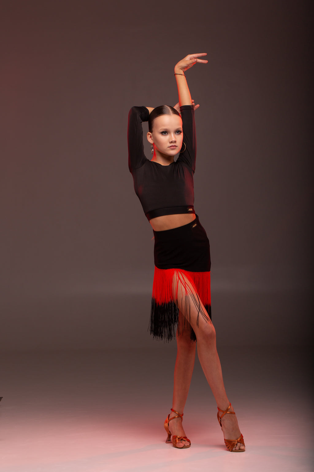 Latin Skirt with Long Fringe
