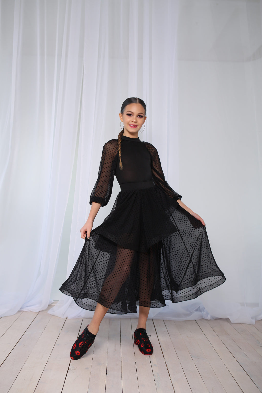 Double ruffle skirt
