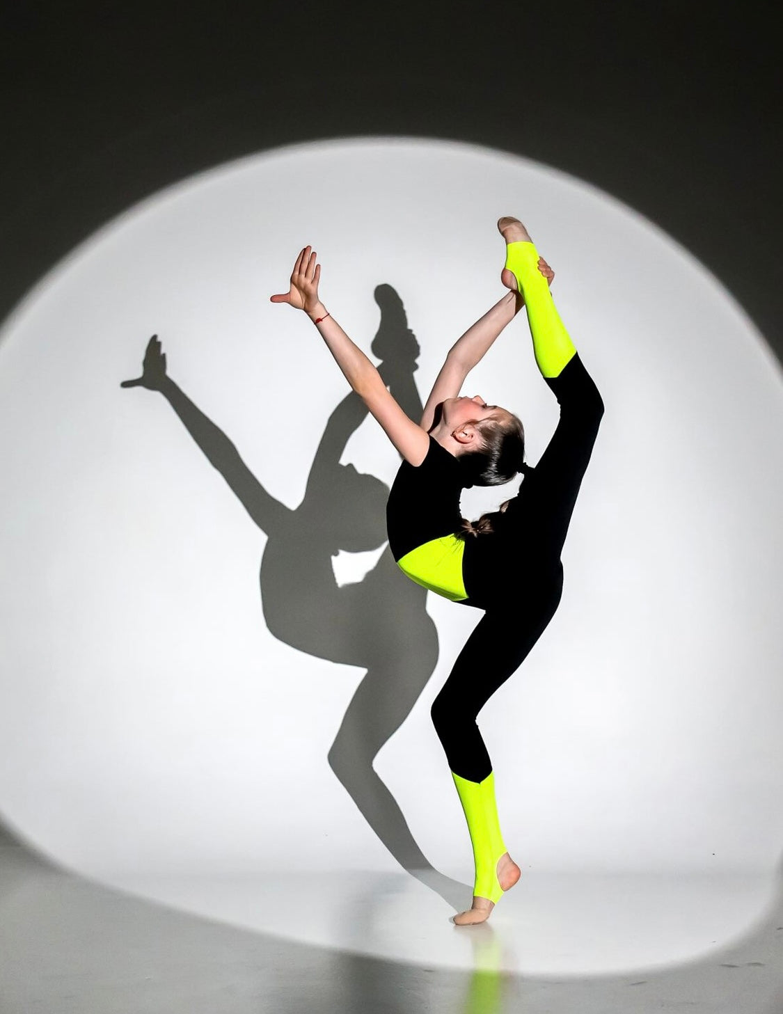 Gymnastics Unitard with Lemon Inserts