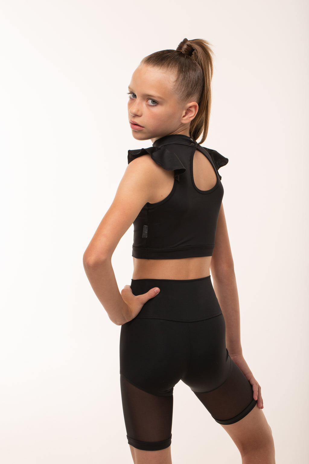 Bike shorts with mesh inserts
