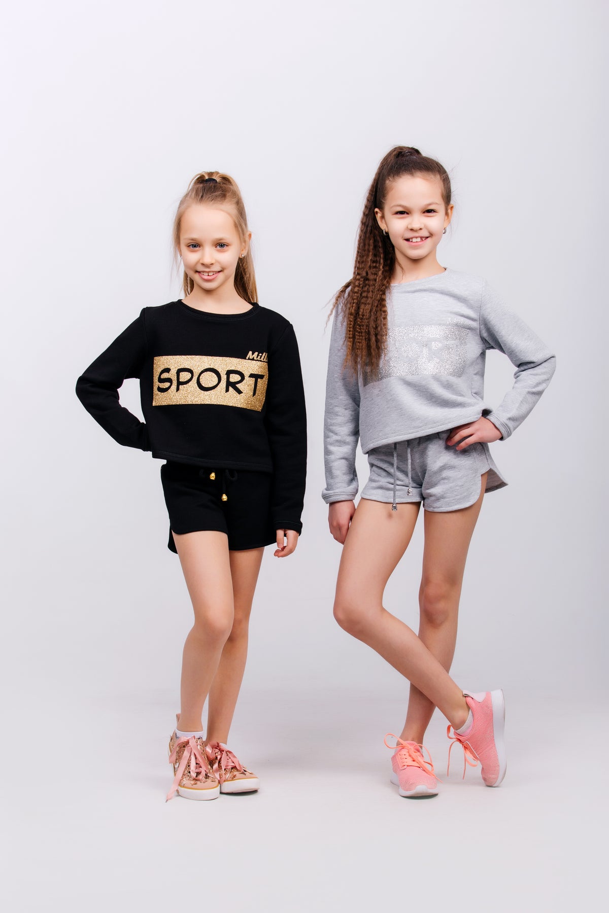 Sports set sweatshirt + shorts