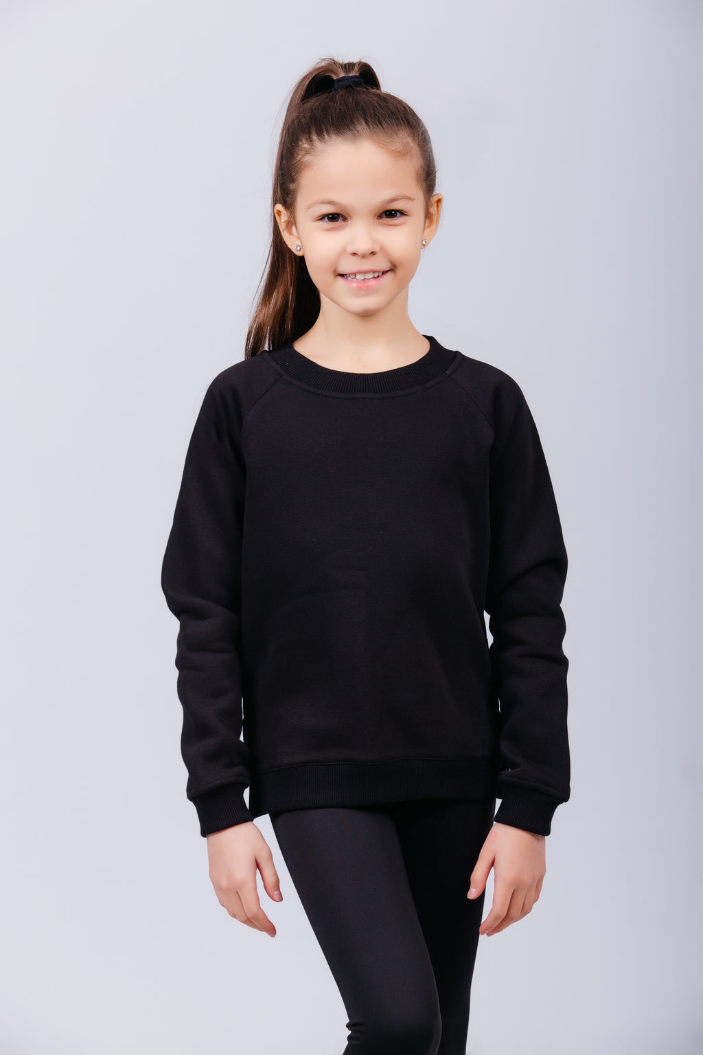 Warm elongated sweatshirt