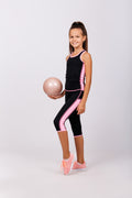 Wrestling tank top with pink inserts