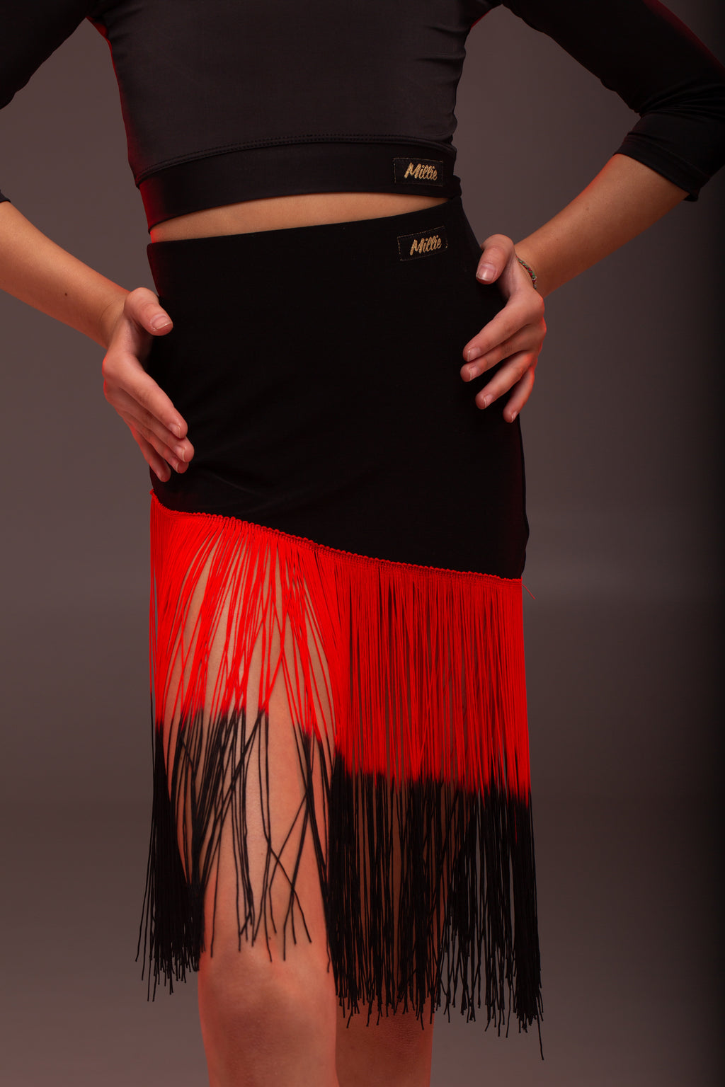 Latin Skirt with Long Fringe