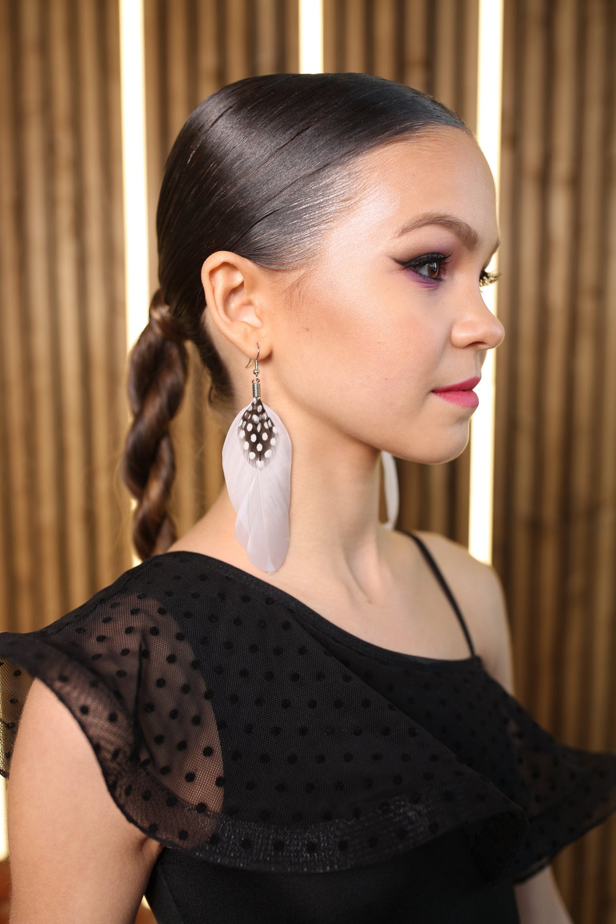 One-shoulder leotard