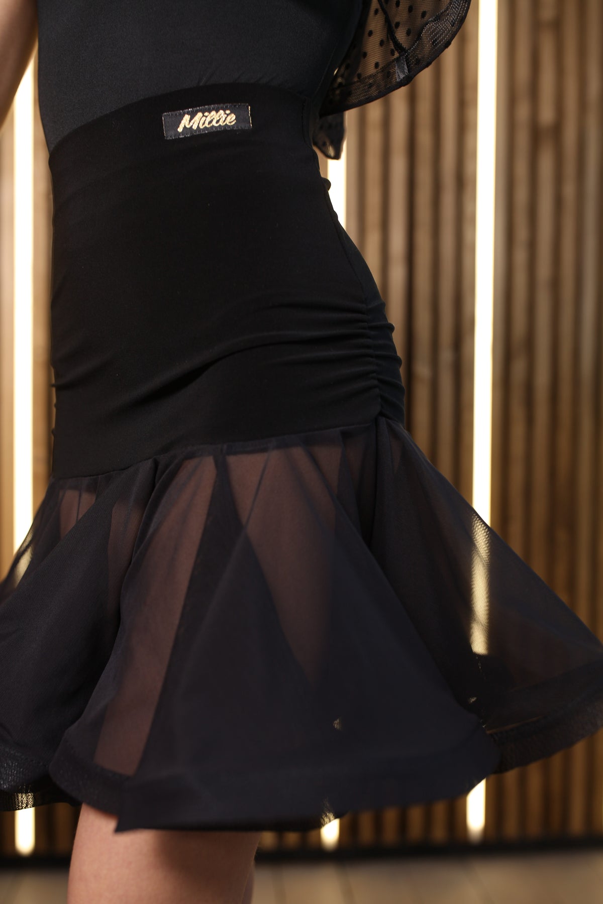 Latin skirt with ruffle
