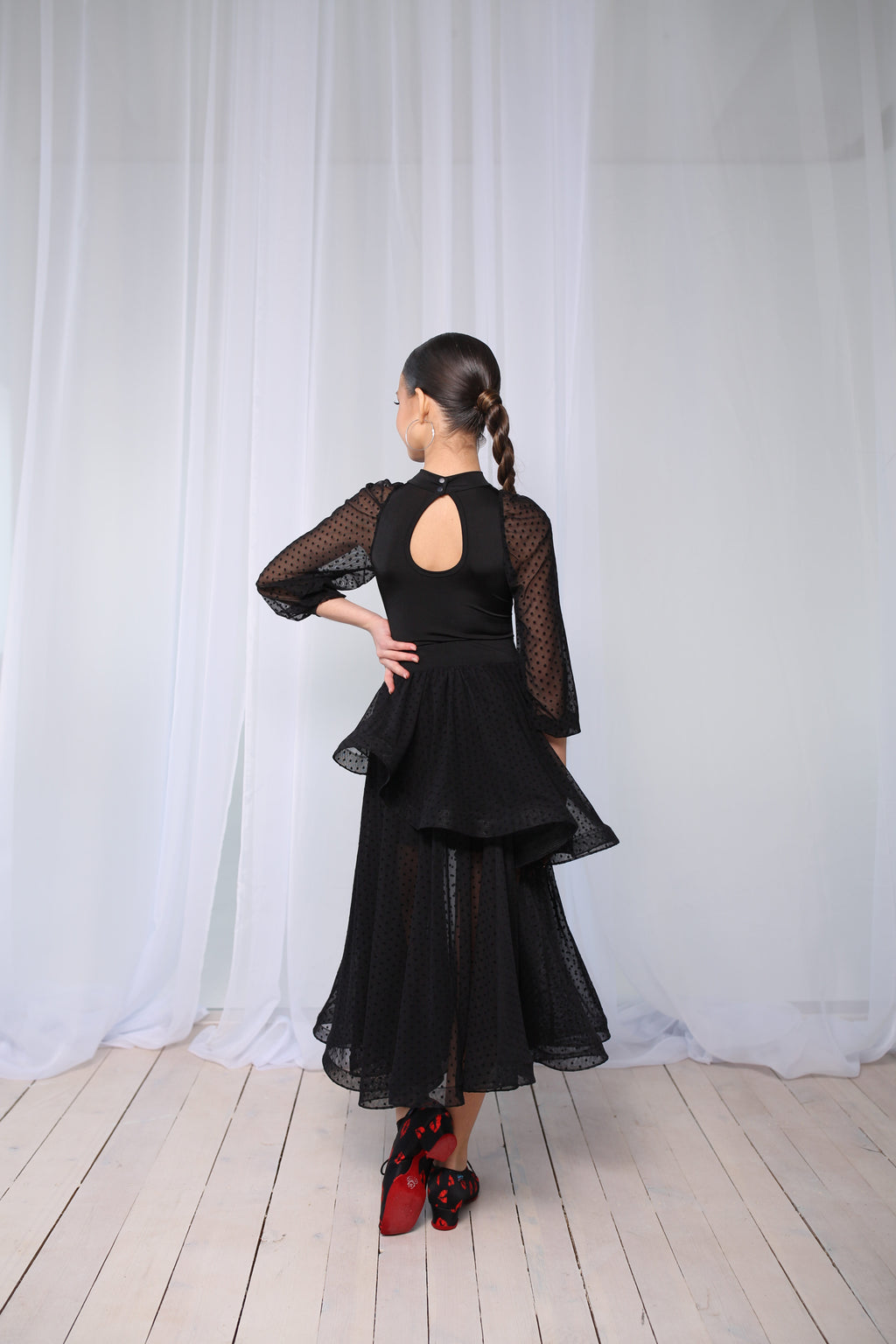 Double ruffle skirt